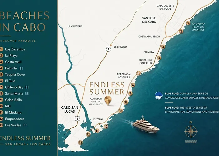 Endless Summer - Award Winning 2bed 2bath - Heated Rooftop Pool With Ocean Views - Gym - 5min Walk To - Fiber Internet - Sleeps 6 Cabo San Lucas